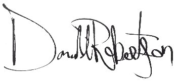 Donald Robertson Signature